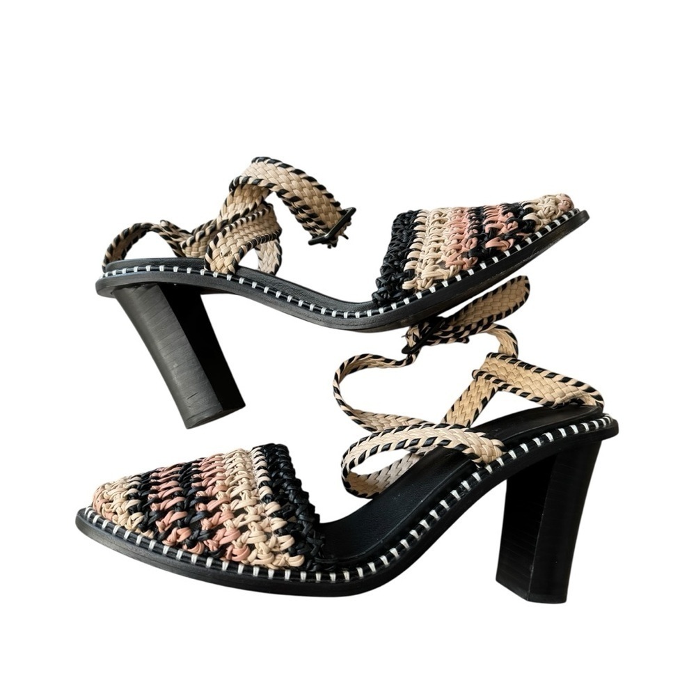 Ulla Johnson - Deia High Heel Strappy Sandals Cameo Shoes Sz 40 - Picture 8 of 12